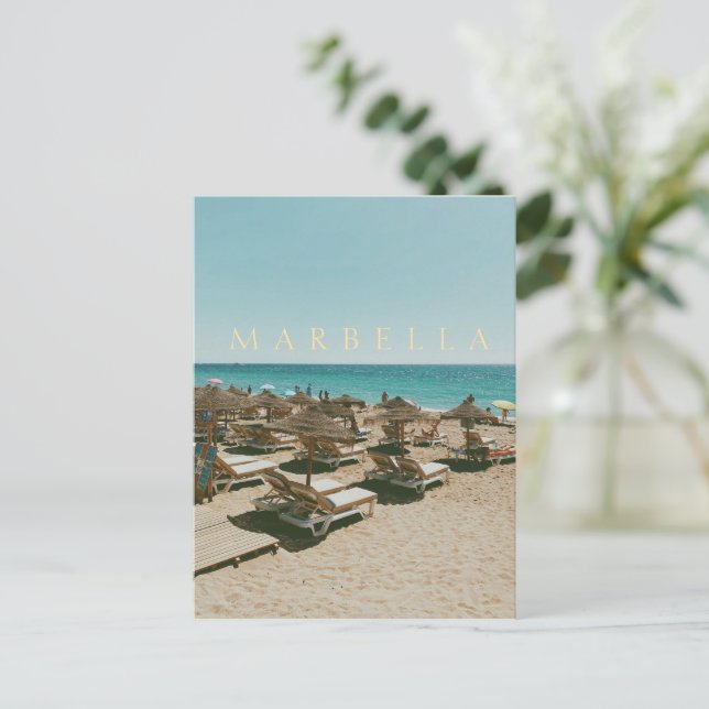 Trocadero Playa - Marbella - Spain  Postcard (Standing Front)