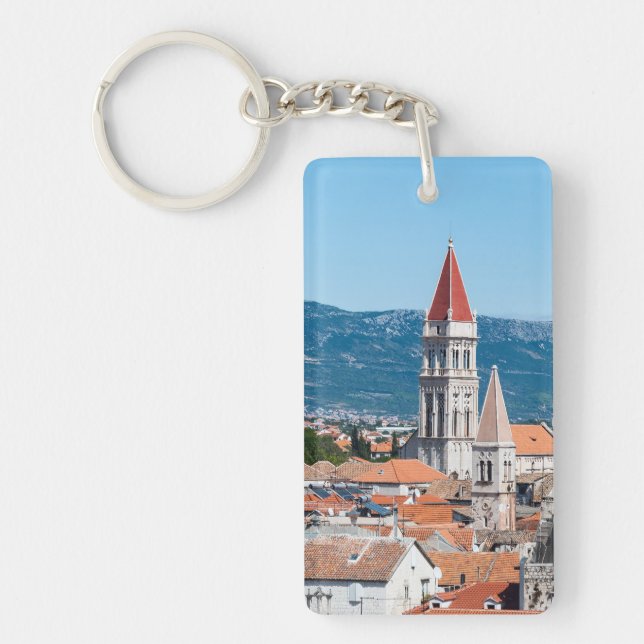 Trogir cathedral tower - Dalmatia, Croatia Keychain (Front)