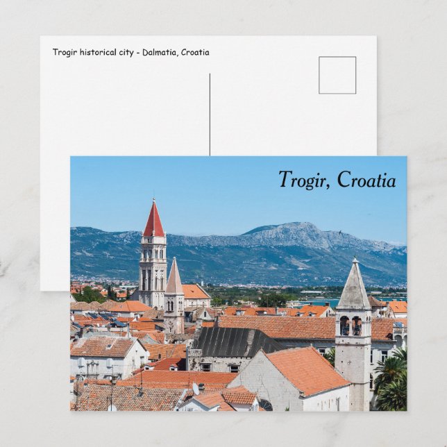 Trogir historical city - Dalmatia, Croatia Postcard (Front/Back)