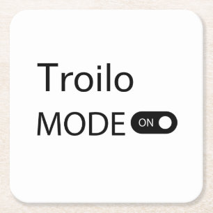 Troilo mode funny Tanguero Tango Dancer Milonga Square Paper Coaster