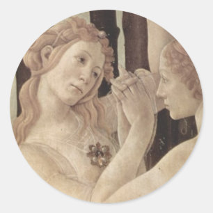 Trois autocollants des grâces de Botticelli