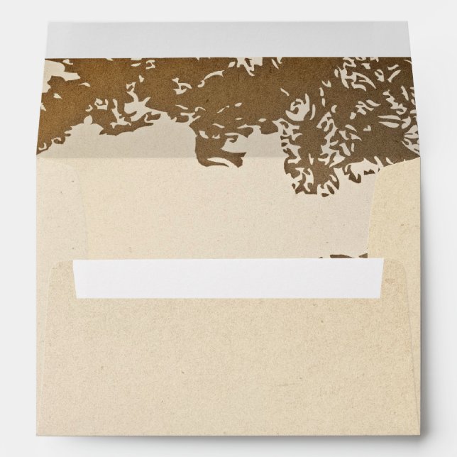 trois branches enveloppes pour les invitations de  (Dos (Bas))