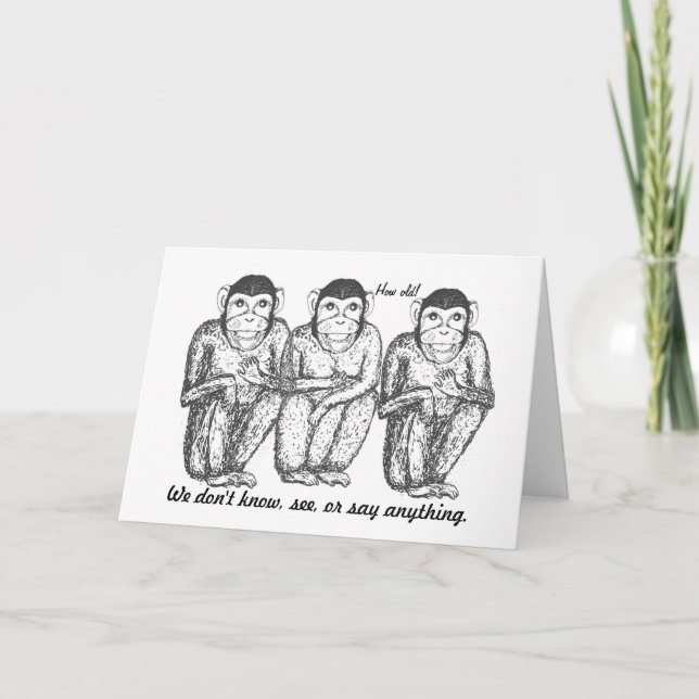 Trois cartes d'Anniversaire Sage, Moderne (Devant)