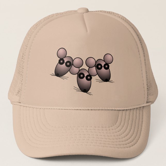 Trois Casquette de souris aveugle (Devant)