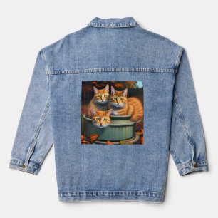 Trois Chats Dans Un Pot, Veste Denim Dames
