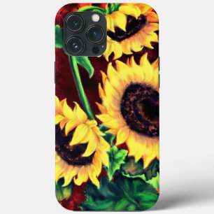Trois coques iphone de tournesols
