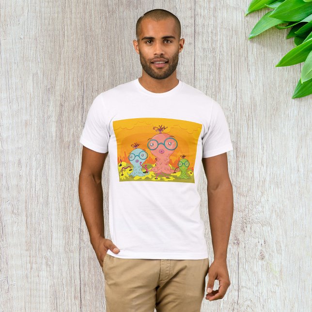 Trois Créatures Étrangères Mens T-Shirt (Créateur téléchargé)