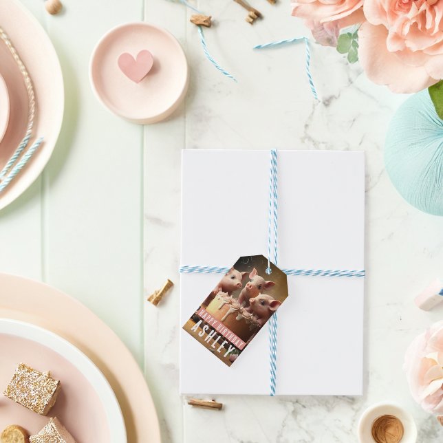 Trois étiquettes cadeaux sur le thème des petits c (Créateur téléchargé)