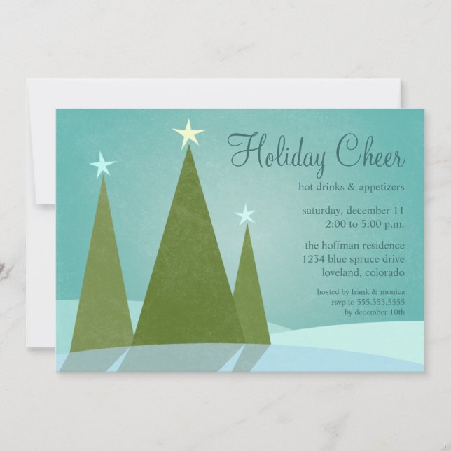 Trois fêtes de Noël Invitations de joie (Devant)