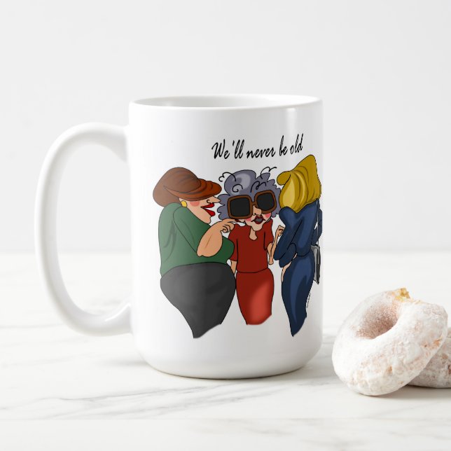 Trois Gossipers Cartographier Mug Café (Avec donut)