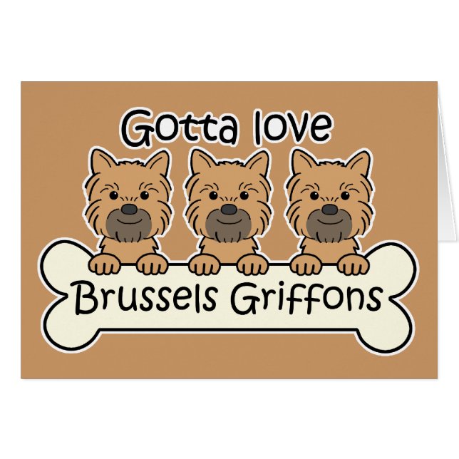 Trois griffons de Bruxelles (Devant Horizontal)
