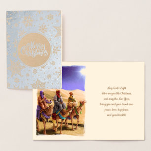 Trois Hommes Sages Luxe Véritable Foil Cartes de N