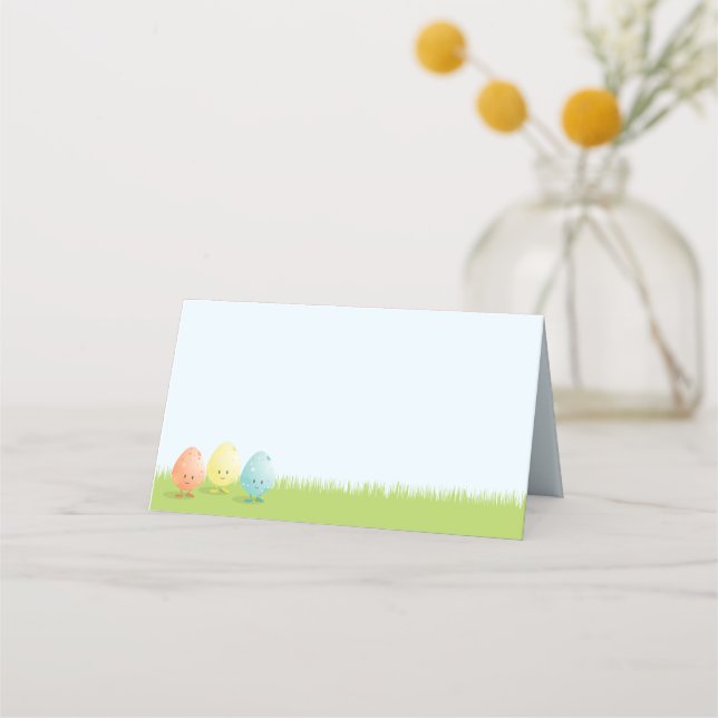 Trois oeufs de Pâques | Carte de placement (Devant)