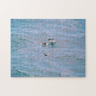 Trois oiseaux marins dans le Puzzle d'art de la go