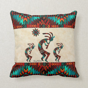 Trois oreiller à lancer Kokopelli Sud-Ouest