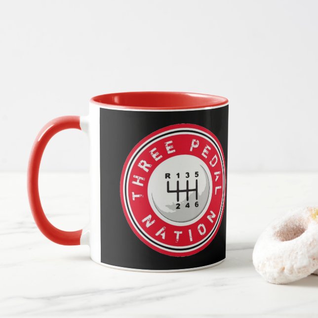 TROIS PEDAL NATION Mug (Avec donut)