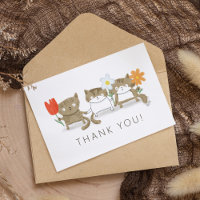 Trois Petits Kitties Avec Carte de remerciements F