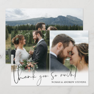 Trois photos Mariages Merci tellement
