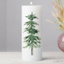 Trois pins aquarelles