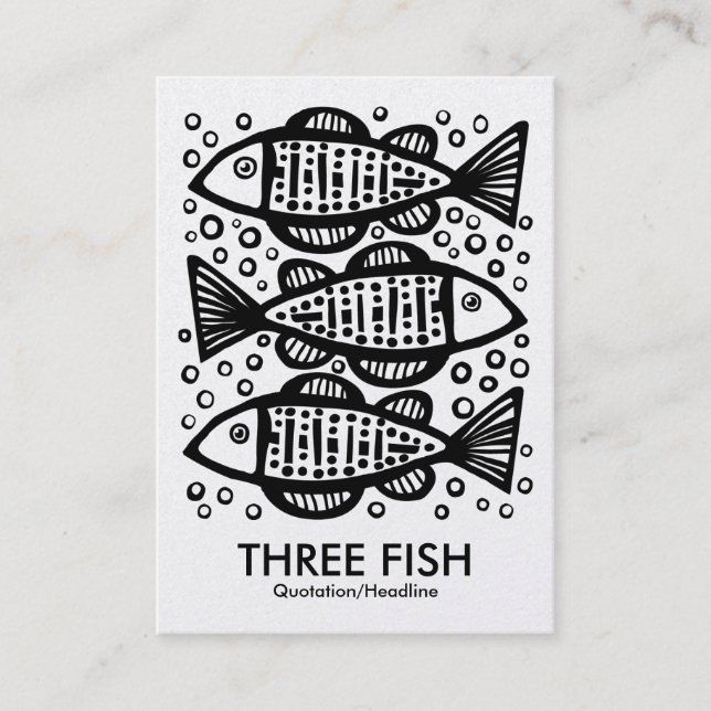 Trois poissons - Carte Gold (Devant)