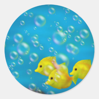 Trois poissons jaunes - Stickers
