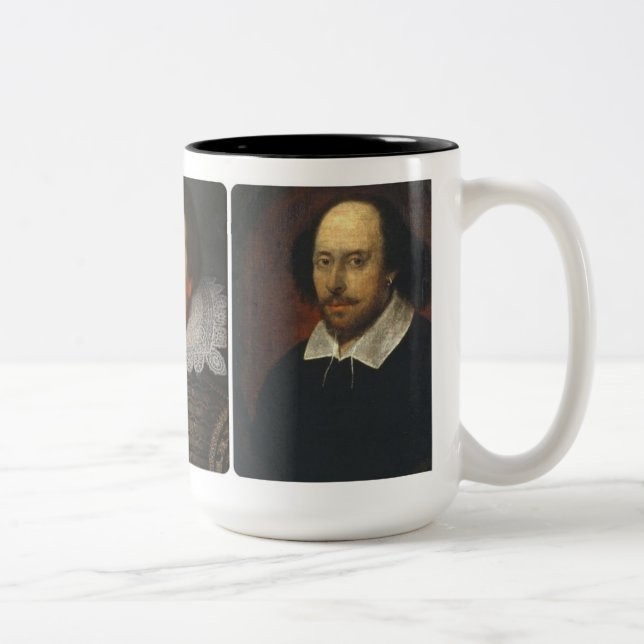 Trois portraits de Shakespeare Mug (Droit)