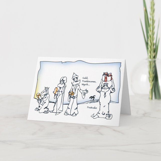 Trois Sages Hommes et une Carte Fruitcake (Devant)