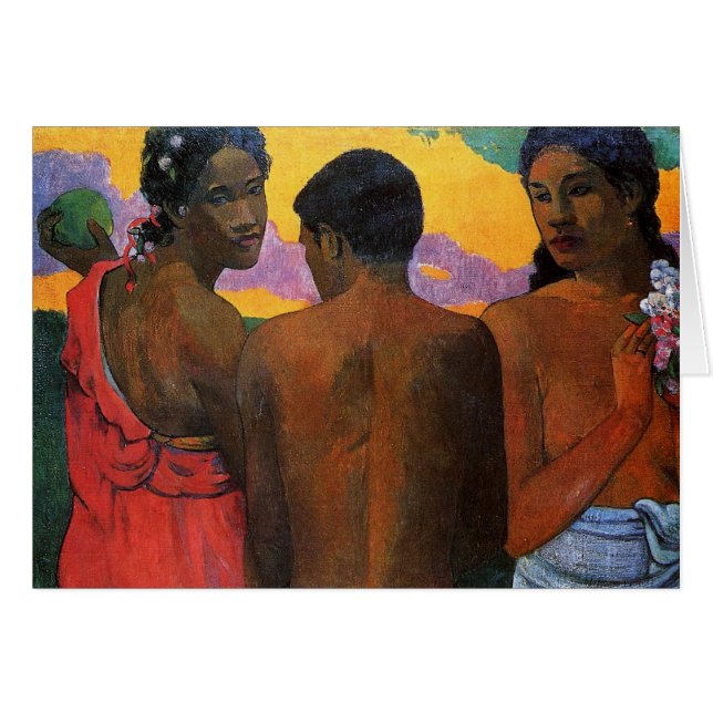 "Trois Tahitians" - Paul Gauguin (Devant Horizontal)