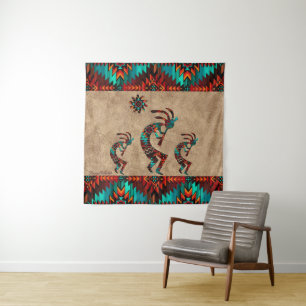 Trois Tapisseries Kokopelli Sud-Ouest
