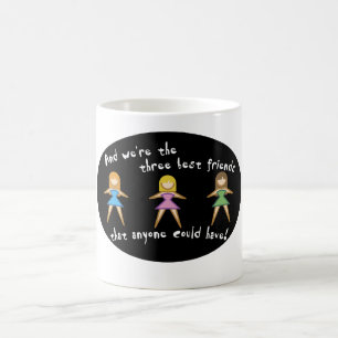 Trois tasses de meilleurs amis