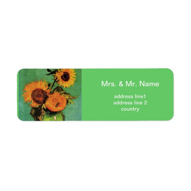 Trois tournesols dans le Vase Vincent van Gogh (Devant)