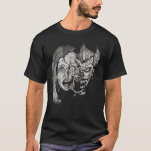 trois visages de T-shirt d'enfer