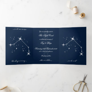 Trois Volets Invitation à un mariage romantique BookTok - baies