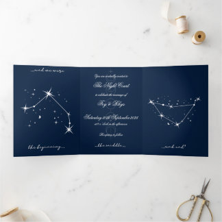 Trois Volets Invitation à un mariage romantique BookTok - Bélie