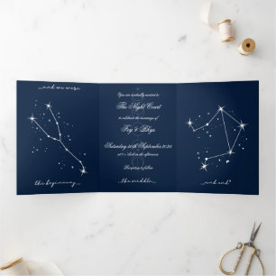 Trois Volets Invitation à un mariage romantique BookTok - Tauru