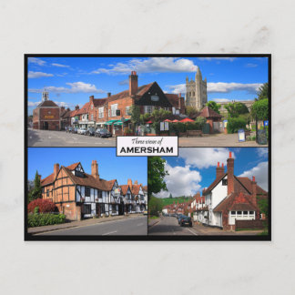 Trois vues Amersham Old Town Carte postale