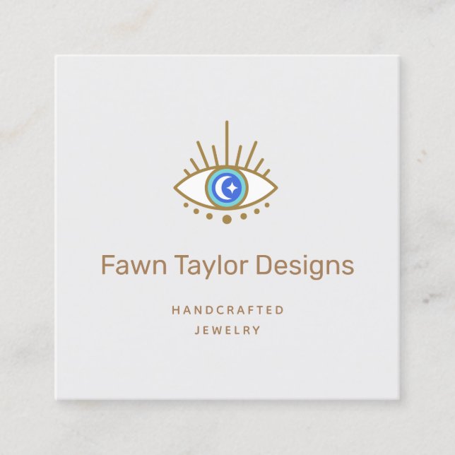 Troisième Carte de visite du logo oeil (Devant)