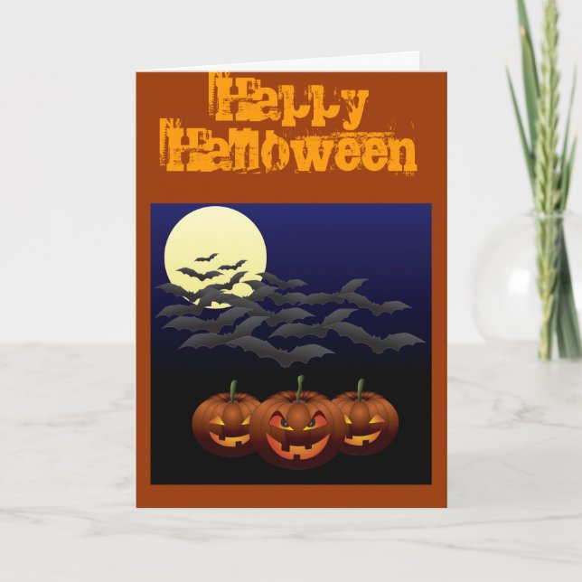Troisième carte de voeux Halloween (Devant)
