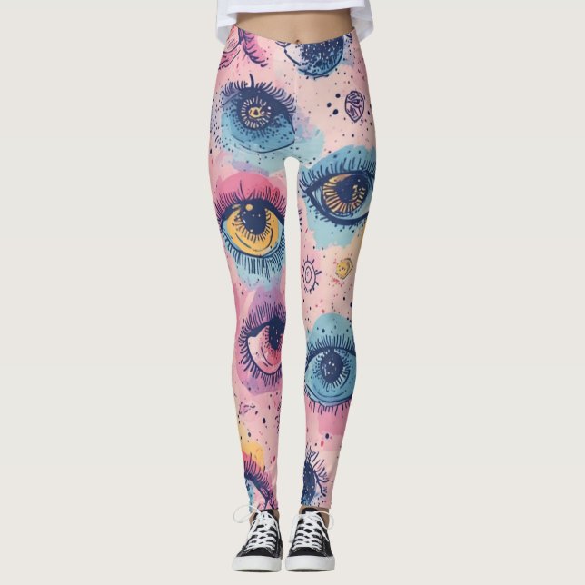 Troisième fleur des yeux - Leggings (Devant)