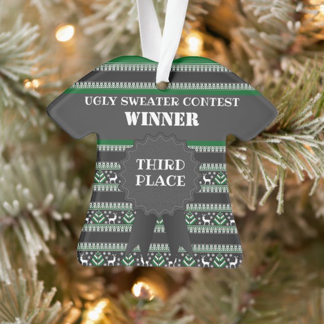 Troisième place vainqueur du concours de pull de N (Arbre)