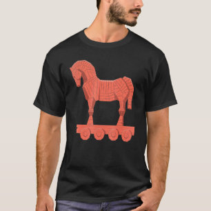 Trojan Graphic Horse Lover Equestrian Rider Horses T-Shirt