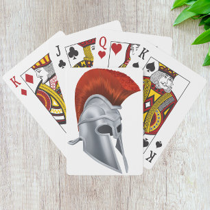 Trojan Helmet Playing Cards