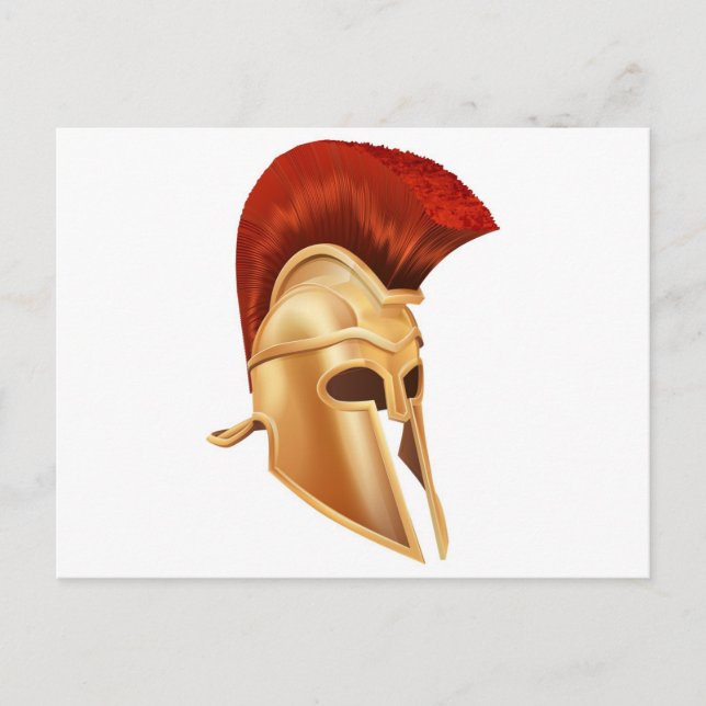 Trojan Helmet Postcard (Front)