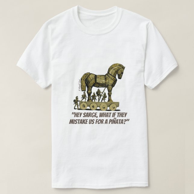 Trojan Horse - A MisterP Shirt (Design Front)
