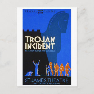 Trojan Incident Postcard
