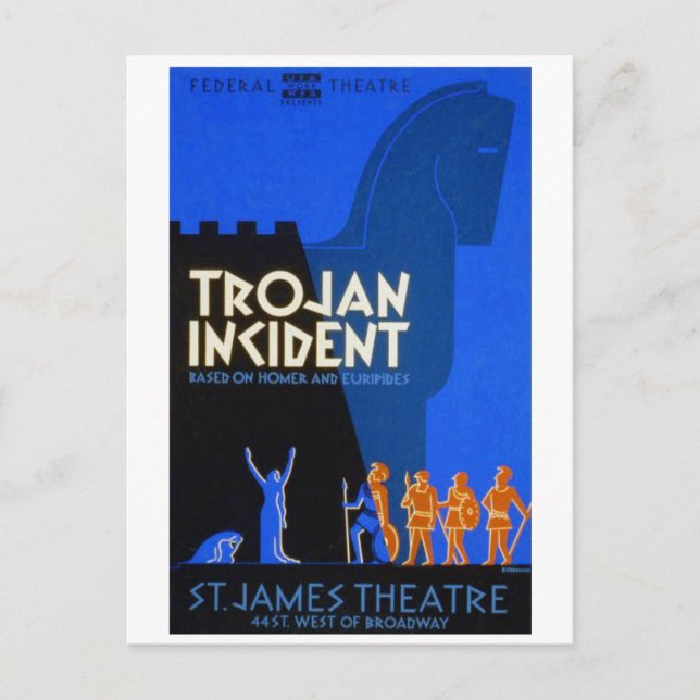 Trojan Incident Postcard (Front)