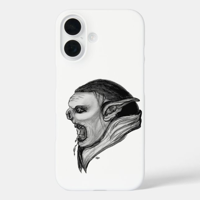 Troll Black and White Design Case-Mate iPhone Case (Back)