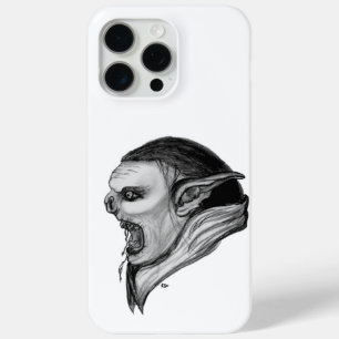Troll Black and White Design iPhone 15 Pro Max Case