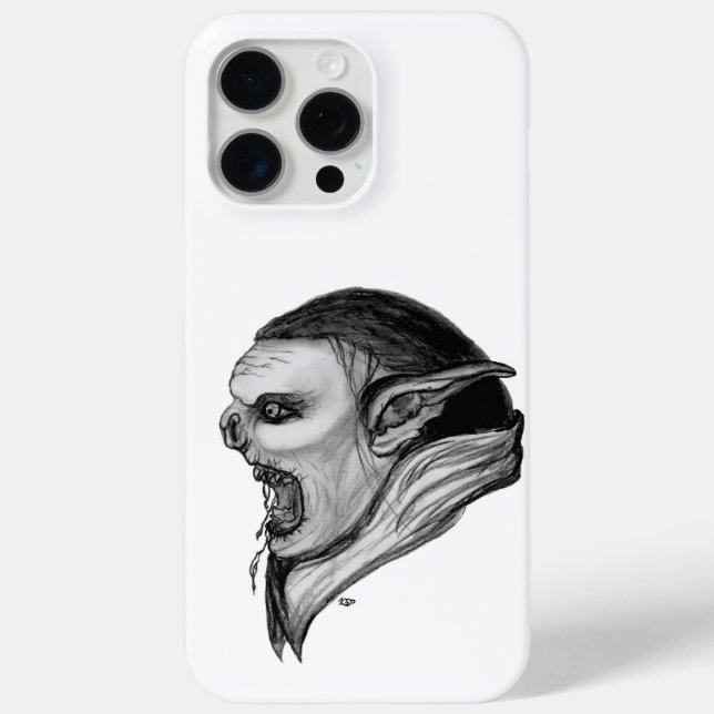 Troll Black and White Design Case-Mate iPhone Case (Back)