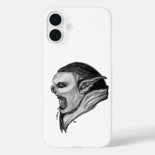 Troll Black and White Design iPhone 16 Plus Case